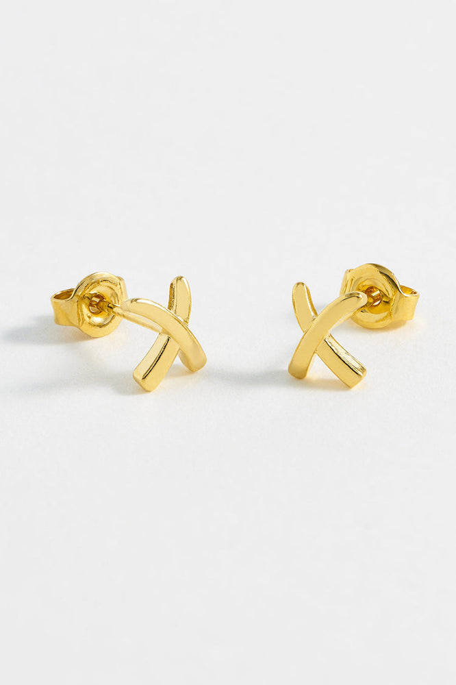 Kiss Stud - Gold Plated