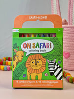 Carry Along Crayon & Coloring Book Kit - On Safari