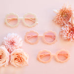 Adult Flower Sunglasses | Apricot