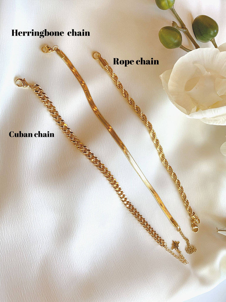 Camilla rope chain layering bracelet