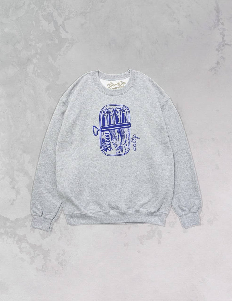 Salty Sardines, Oversized Sustainable Sweatshirt