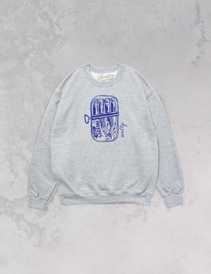 Salty Sardines, Oversized Sustainable Sweatshirt