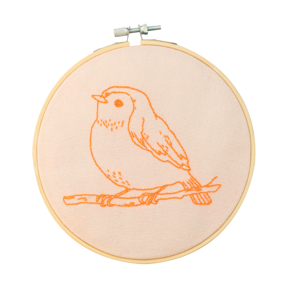 Robin Hoop Embroidery Kit