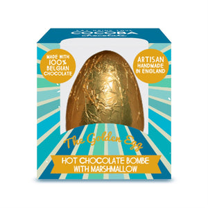 
            
                Load image into Gallery viewer, Golden Egg Hot Chocolate Cocoba Bombe
            
        