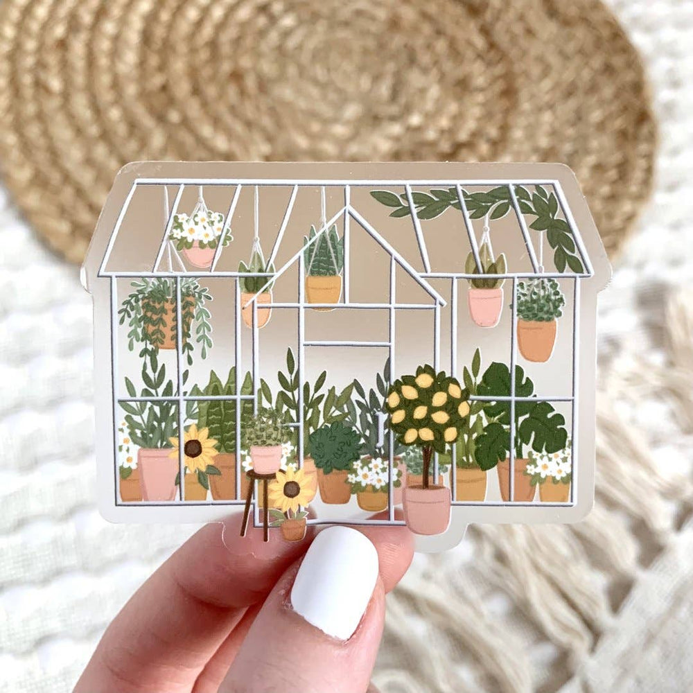 
            
                Load image into Gallery viewer, Clear Greenhouse Sticker, 3.25x2.5in
            
        